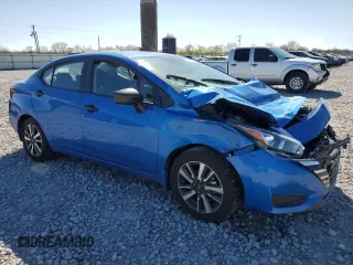 2024 Nissan Versa S with VIN 3N1CN8DV6RL866873, listed as a Copart auction lot 49498055 with 5,344 mi miles and Salvage Title. Bid and sale history available at DreamBid. Image 4.