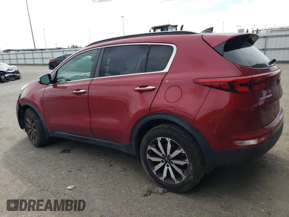 2018 Kia Sportage EX with VIN KNDPN3AC9J7353694, listed as a Copart auction lot 51092625 with 86,265 mi miles and Salvage title. Bid and sale history available at DreamBid. Image 2.
