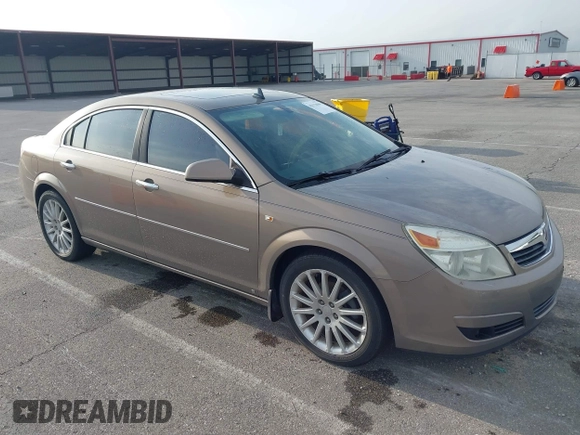 2008 Saturn Aura XR with VIN 1G8ZV577X8F140696, listed as a IAAI auction lot 42125600 with 154,293 mi miles. Bid and sale history available at carsss.com. Image 1.
