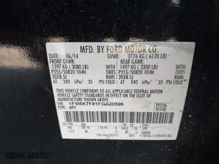 2015 Ford Explorer Limited with VIN 1FM5K7F81FGA20596, listed as a IAAI auction lot 41723174 with 193,992 mi miles. Bid and sale history available at carsss.com. Image 9.