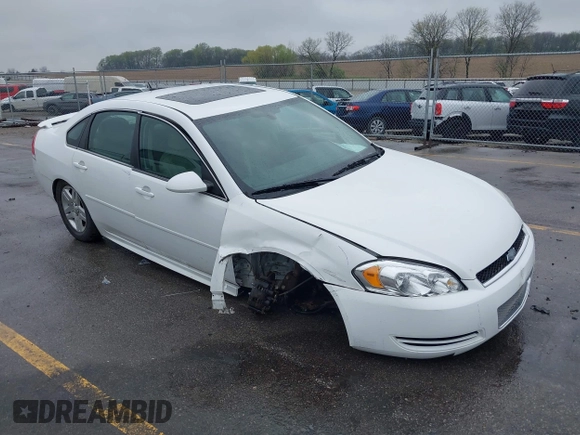 2014 Chevrolet Impala LT z VIN 2G1WB5E30E1140901, wystawiony jako IAAI lot #42106456 z przebiegiem 119 529 mil mil oraz . Historia ofert i sprzedaży dostępna na DreamBid. Obrazek 1.