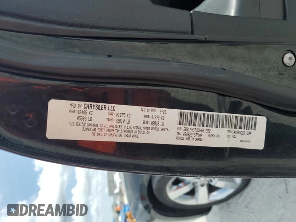 2009 Dodge Charger R/T with VIN 2B3LA53T19H601358, listed as a Copart auction lot 46134905 with 177,555 mi miles and Salvage Title. Bid and sale history available at carsss.com. Image 12.
