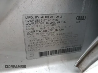 2013 Audi allroad Premium Plus with VIN WA1UFAFL7DA139284, listed as a Copart auction lot 86602764 with 143,460 mi miles and Salvage Title. Bid and sale history available at carsss.com. Image 12.