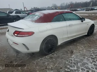 2022 Mercedes-Benz C with VIN W1KWK6EB7NG106807, listed as a Copart auction lot 87717575 with 13,876 mi miles and Salvage Title. Bid and sale history available at DreamBid. Image 3.