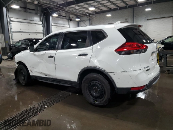 2017 Nissan Rogue S with VIN KNMAT2MV0HP619035, listed as a Copart auction lot 50162495 with 75,516 mi miles and Salvage Title. Bid and sale history available at carsss.com. Image 2.