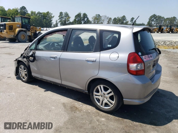 2007 Honda Fit Sport with VIN JHMGD38657S058051, listed as a Copart auction lot 69014644 with 189,714 mi miles and Salvage Title. Bid and sale history available at carsss.com. Image 2.