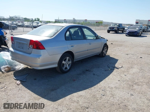 2004 Honda Civic EX with VIN JHMES26784S001762, listed as a IAAI auction lot 42030046 with 195,530 mi miles and . Bid and sale history available at DreamBid. Image 4.