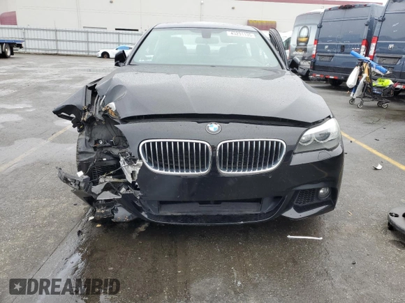 2013 BMW 5 Series 535i with VIN WBAFR7C50DC826588, listed as a Copart auction lot 43291135 with 108,163 mi miles and Salvage Title. Bid and sale history available at DreamBid. Image 5.