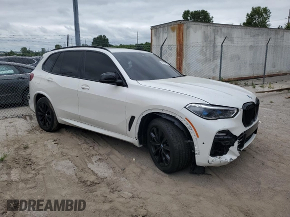 2020 BMW X5 M50i with VIN 5UXJU4C00LLE46181, listed as a Copart auction lot 66190794 with Not Provided miles and Salvage Title. Bid and sale history available at DreamBid. Image 4.