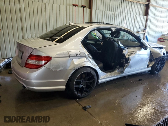 2009 Mercedes-Benz C 300 Sport with VIN WDDGF81X39R071490, listed as a Copart auction lot 61477135 with 138,068 mi miles and Salvage title. Bid and sale history available at DreamBid. Image 3.