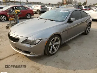 2008 BMW 6 Series 650i with VIN WBAEA53548CV85020, listed as a Copart auction lot 87908825 with 132,981 mi miles and Salvage Title. Bid and sale history available at carsss.com. Image 1.
