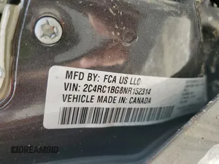 2022 Chrysler Pacifica Touring L with VIN 2C4RC1BG8NR152314, listed as a Copart auction lot 50923955 with 32,893 mi miles and Salvage Title. Bid and sale history available at DreamBid. Image 14.