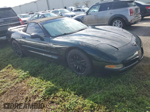 2000 Chevrolet Corvette with VIN 1G1YY32G2Y5107601, listed as a Copart auction lot 74361444 with 0 mi miles and Salvage Title. Bid and sale history available at carsss.com. Image 4.
