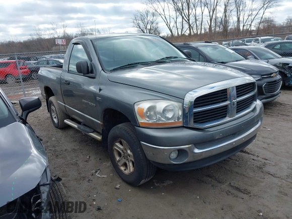 2006 Dodge 1500 SLT with VIN 1D7HU16286J140554, listed as a IAAI auction lot 41838582 with 132,166 mi miles and . Bid and sale history available at DreamBid. Image 1.