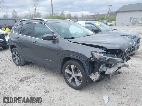 2019 Jeep Cherokee Limited with VIN 1C4PJLDB4KD479382, listed as a IAAI auction lot 42040293 with 104,533 mi miles and . Bid and sale history available at DreamBid. Image 1.