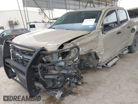 2022 Chevrolet Colorado 4WD Z71 with VIN 1GCGTDENXN1280108, listed as a IAAI auction lot 42275363 with 23,863 mi miles and . Bid and sale history available at DreamBid. Image 6.