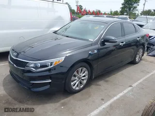 2016 Kia Optima EX with VIN 5XXGU4L38GG075652, listed as a IAAI auction lot 39544592 with 151,960 mi miles. Bid and sale history available at carsss.com. Image 18.