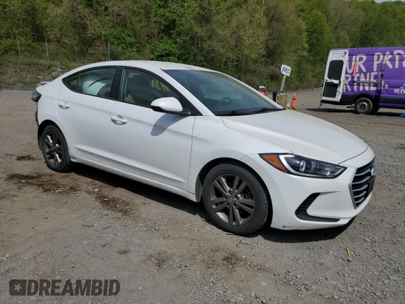 2018 Hyundai Elantra SEL with VIN 5NPD84LF9JH236846, listed as a Copart auction lot 55521955 with 86,888 mi miles and Salvage Title. Bid and sale history available at DreamBid. Image 4.