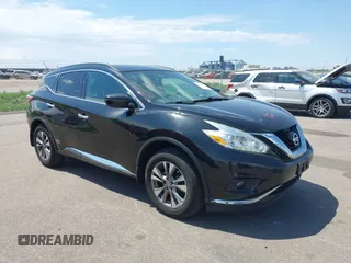 2016 Nissan Murano SL with VIN 5N1AZ2MH6GN171320, listed as a IAAI auction lot 42263863 with 165,396 mi miles and . Bid and sale history available at DreamBid. Image 1.
