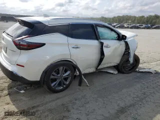 2023 Nissan Murano Platinum with VIN 5N1AZ2DJ5PC121295, listed as a Copart auction lot 71807944 with 17,286 mi miles and Salvage Title. Bid and sale history available at carsss.com. Image 3.