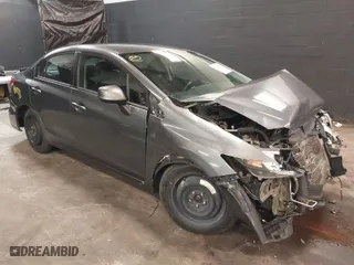 2013 Honda Civic Sdn LX with VIN 19XFB2F52DE294372, listed as a IAAI auction lot 41818807 with 194,580 mi miles. Bid and sale history available at carsss.com. Image 1.