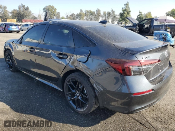 2025 Honda Civic Sedan Sport with VIN 2HGFE2F59SH518408, listed as a Copart auction lot 83813264 with 4,353 mi miles and Salvage Title. Bid and sale history available at carsss.com. Image 2.