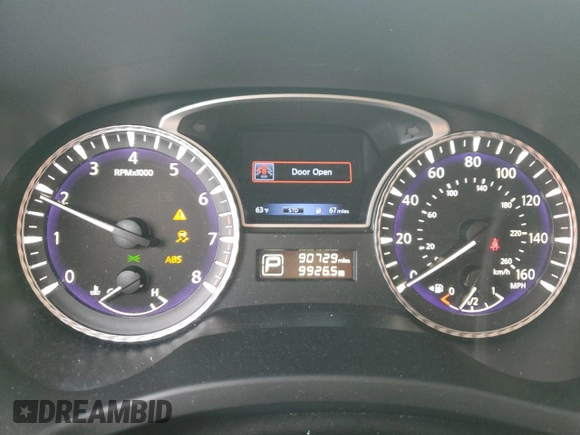 2017 Infiniti QX60 with VIN 5N1DL0MMXHC550625, listed as a Copart auction lot 43181305 with 90,729 mi miles and Salvage Title. Bid and sale history available at carsss.com. Image 9.