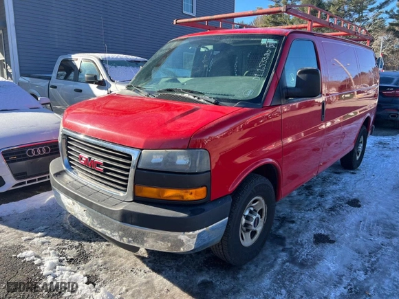 2013 GMC Savana Cargo Van with VIN 1GTW7FCA1D1153385, listed as a Copart auction lot 42986065 with 241,146 mi miles and Clean Title. Bid and sale history available at carsss.com. Image 2.