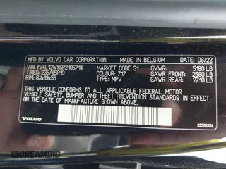 2023 Volvo V60 Plus with VIN YV4L12WY5P2105714, listed as a IAAI auction lot 42372970 with 30,170 mi miles and . Bid and sale history available at DreamBid. Image 9.