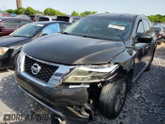 2015 Nissan Pathfinder S с VIN 5N1AR2MN1FC627823, выставлен на аукционе Copart как лот 55274505 с пробегом 109 056 миль миль и Списание • Salvage title. История ставок и продаж доступна на DreamBid. Изображение 1.