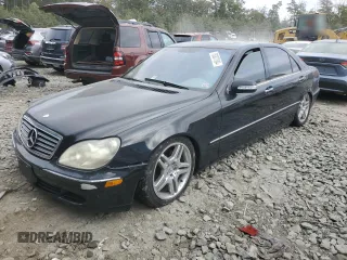 2003 Mercedes-Benz S-Class 5.0L with VIN WDBNG75J33A317473, listed as a Copart auction lot 76307394 with 6,637 mi miles and Clean Title. Bid and sale history available at carsss.com. Image 1.
