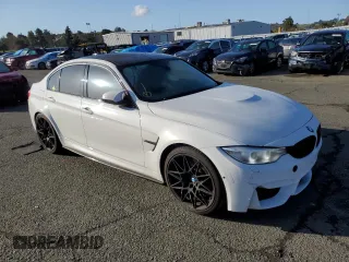 2017 BMW M3 with VIN WBS8M9C51H5G42191, listed as a Copart auction lot 44309983 with 56,365 mi miles. Bid and sale history available at carsss.com. Image 4.