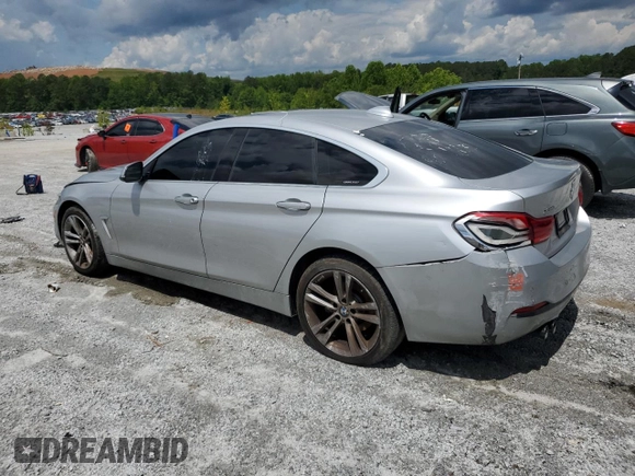2018 BMW 4 Series 430i xDrive with VIN WBA4J3C54JBG91269, listed as a Copart auction lot 56852555 with 80,142 mi miles and Clean title. Bid and sale history available at DreamBid. Image 2.