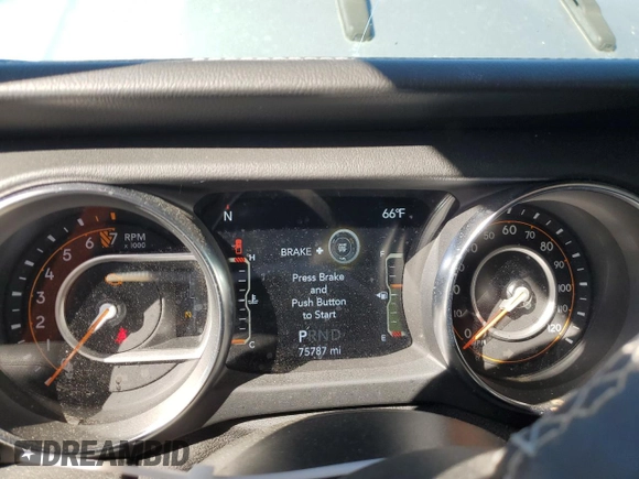 2021 Jeep Gladiator Overland с VIN 1C6HJTFG7ML553116, выставлен на аукционе Copart как лот 48115545 с пробегом 75 787 миль миль и Списание • Salvage title. История ставок и продаж доступна на DreamBid. Изображение 9.