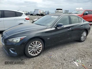2020 Infiniti Q50 Luxe with VIN JN1EV7AP5LM200335, listed as a Copart auction lot 53086135 with 105,328 mi miles and Clean Title. Bid and sale history available at DreamBid. Image 1.