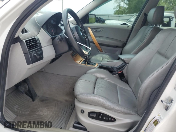 2006 BMW X3 3.0i with VIN WBXPA93486WG81891, listed as a Copart auction lot 52623155 with 217,793 mi miles and Salvage Title. Bid and sale history available at carsss.com. Image 7.