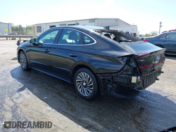 2022 Hyundai Sonata Hybrid SEL with VIN KMHL34JJ9NA045924, listed as a IAAI auction lot 41918996 with 86,081 mi miles. Bid and sale history available at carsss.com. Image 3.