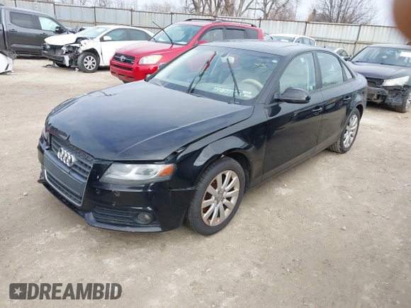 2012 Audi A4 2.0T Premium with VIN WAUAFAFL1CA115616, listed as a IAAI auction lot 41751186 with 186,357 mi miles. Bid and sale history available at carsss.com. Image 2.