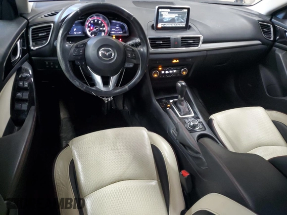 2015 Mazda 3 S Grand Touring with VIN JM1BM1M37F1255707, listed as a Copart auction lot 50384255 with 92,111 mi miles and Salvage Title. Bid and sale history available at DreamBid. Image 8.