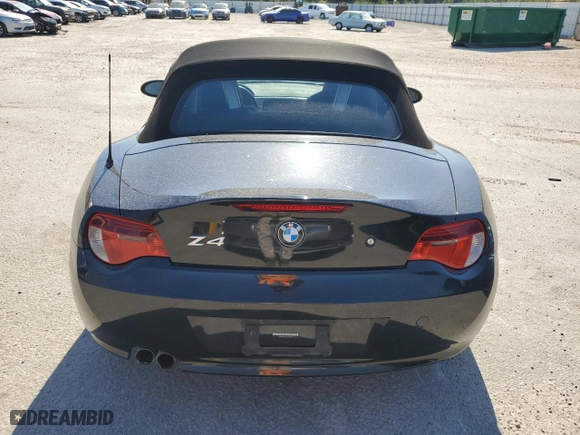 2007 BMW Z4 3.0si with VIN 4USBU53557LW92597, listed as a Copart auction lot 75827504 with NaN miles and Salvage Title. Bid and sale history available at carsss.com. Image 6.