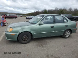 2003 Hyundai Accent GL with VIN KMHCG45CX3U497134, listed as a Copart auction lot 70932594 with 107,980 mi miles and Clean Title. Bid and sale history available at carsss.com. Image 1.