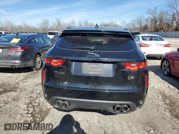 2020 Jaguar F-Pace SVR with VIN SADCZ2EE4LA624650, listed as a Copart auction lot 41261784 with 67,148 mi miles and Salvage Title. Bid and sale history available at DreamBid. Image 6.