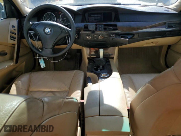 2006 BMW 5 Series 530i with VIN WBANE73556CM39724, listed as a Copart auction lot 46697405 with 191,164 mi miles and Non Repairable. Bid and sale history available at carsss.com. Image 8.