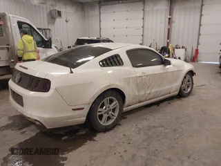 2013 Ford Mustang V6 with VIN 1ZVBP8AM0D5281131, listed as a IAAI auction lot 41447563 with 119,820 mi miles. Bid and sale history available at carsss.com. Image 4.