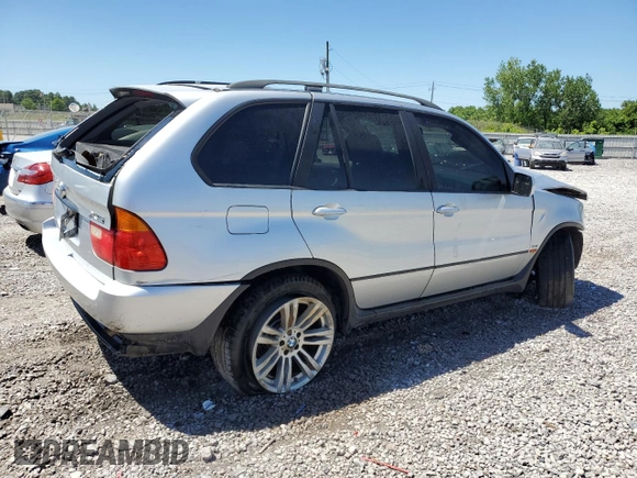 2002 BMW X5 3.0i with VIN 5UXFA53582LP46224, listed as a Copart auction lot 58294594 with 0 mi miles and Salvage Title. Bid and sale history available at carsss.com. Image 3.