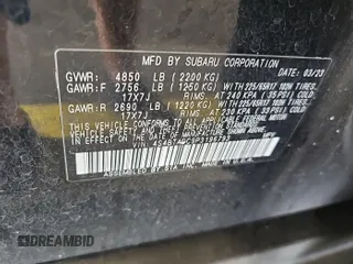 2023 Subaru Outback Premium with VIN 4S4BTADC9P3196793, listed as a IAAI auction lot 42900514 with 72,990 mi miles and . Bid and sale history available at DreamBid. Image 8.