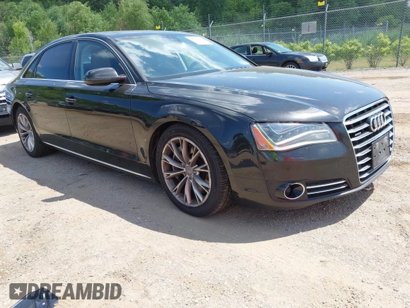 2011 Audi A8 with VIN WAURVAFD6BN005425, listed as a IAAI auction lot 42623409 with 264,365 mi miles and . Bid and sale history available at DreamBid. Image 1.