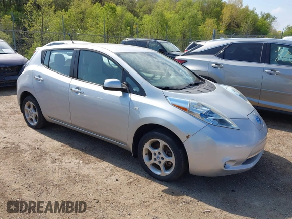 2011 Nissan LEAF SL-e with VIN JN1AZ0CP9BT009562, listed as a IAAI auction lot 42228290 with 93,183 mi miles and . Bid and sale history available at DreamBid. Image 1.