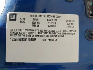 2005 Pontiac G6 GT z VIN 1G2ZH528054126203, wystawiony jako IAAI lot #42250423 z przebiegiem 100 754 mil mil oraz . Historia ofert i sprzedaży dostępna na DreamBid. Obrazek 9.