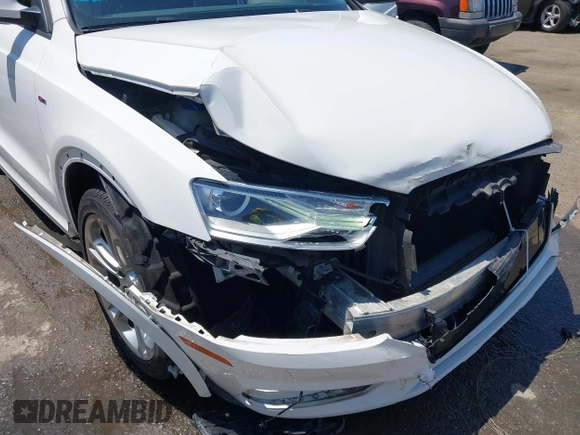 2018 Audi Q3 Premium with VIN WA1BCCFS4JR000455, listed as a IAAI auction lot 42042811 with 57,354 mi miles. Bid and sale history available at carsss.com. Image 6.